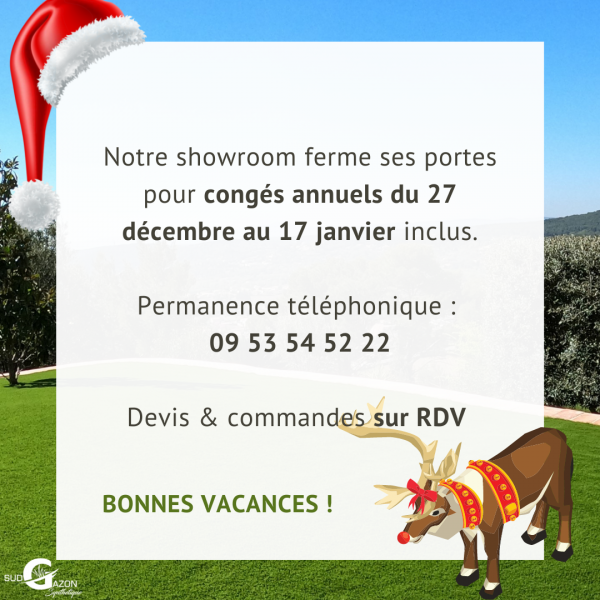 Fermeture hivernale du showroom de Mougins et mise en place d'une permanence pour les devis et commandes sur les Alpes Maritimes